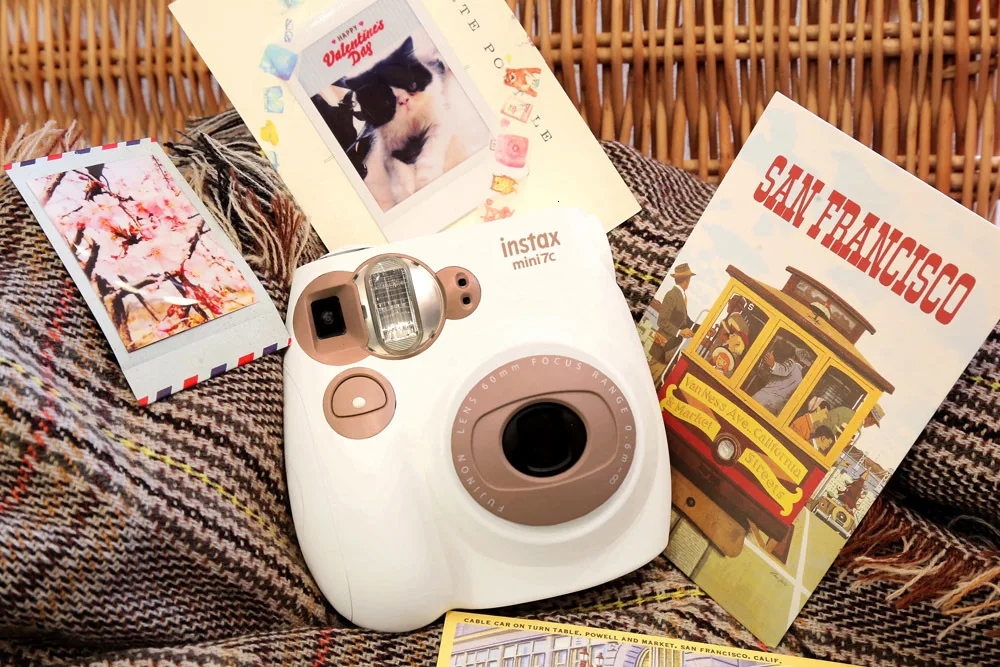 Подлинный Fujifilm Instax Mini 7C 7S камера 6 цветов в продаже Белый Розовый Синий мгновенная печать фото фильм съемка