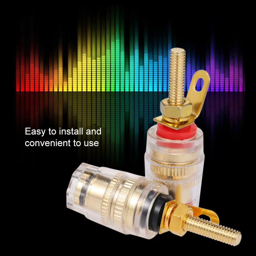 Разъем усилителя с банановым штекером 4 мм провод позолоченным разъемом для