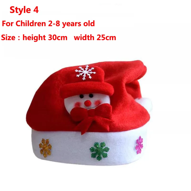 Новинка 2020 года декоративная шапка для взрослых и детей Рождественская