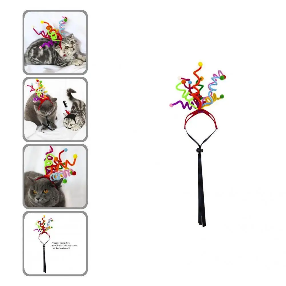 

Стильные головные уборы унисекс на день рождения кошки собаки товары для домашних животных головные уборы для кошек очень эластичные на Ро...