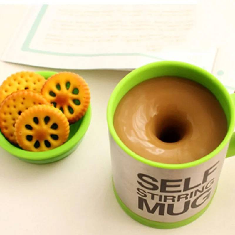 400 мл кружки Автоматическая электрическая ленивая самоперемешивающаяся кружка