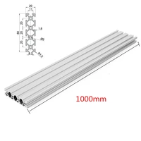 silver 1000mm 2080 t slot aluminum profiles extrusion frame for cnc 3d printer plasma laser stand furniture
