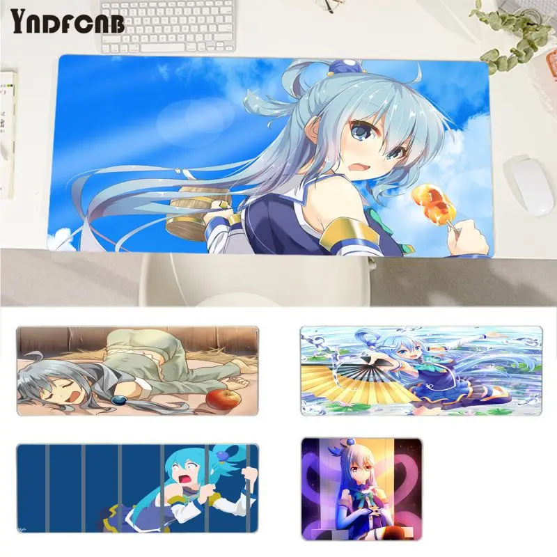 

YNDFCNB симпатичный aqua konosuba anime коврик для мыши с девушкой Super INS Tide Большой размер игры для коврика для мыши клавиатуры Deak коврик для Cs Go LOL
