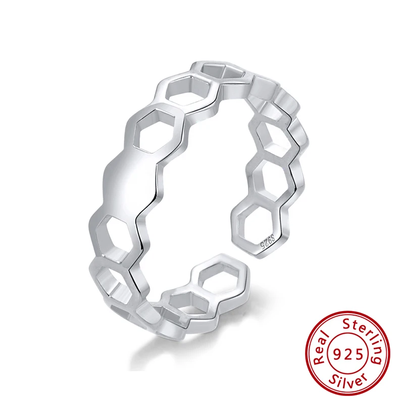 ORSA JEWELS 925 пробы серебряные кольца для женщин в форме симпатичной Звезды Полые Кольца Юбилей обручальное кольцо девушка ювелирные изделия подарок OSR103 - Цвет камня: OSR142