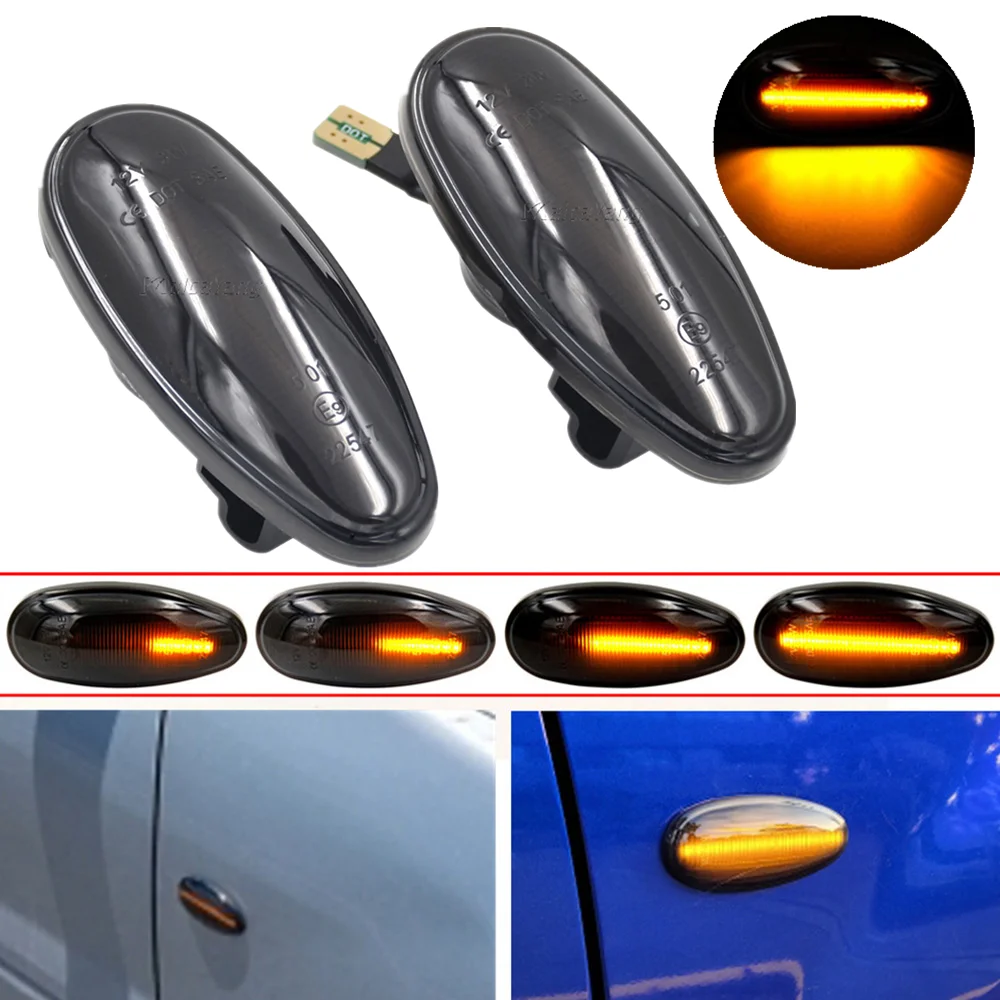 Dynamic Side Marker Light LED Turn Signal Car Lamp For Mitsubishi Outlander Lancer I-Miev Pajero Galant Space Wagon Eclipse