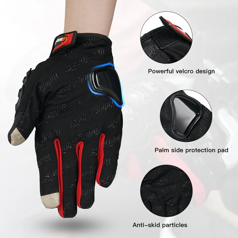 Перчатки для сенсорных экранов мотоциклетные перчатки с закрытыми пальцами езды