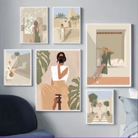 chenistory frame painting by numbers for adults girl drawing coloring by numbers diy figure wall art painting for home decor gif