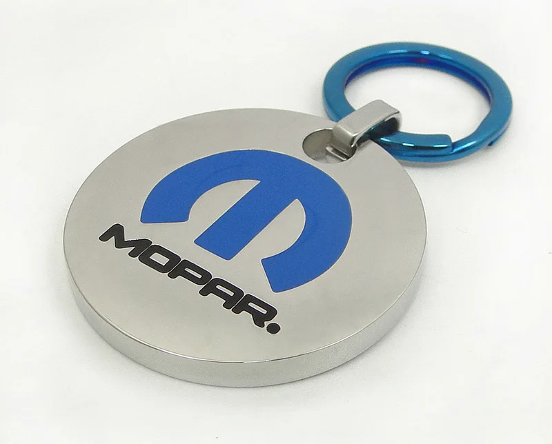 DICARLUN, нержавеющая сталь, автомобильный брелок Mopar, автомобильный брелок с логотипом Chrysler, Синий брелок, аксессуары для ключей, подарки для любителей автомобилей