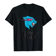 Забавная Черная Футболка Mr Beast S 3XL|Мужские футболки|