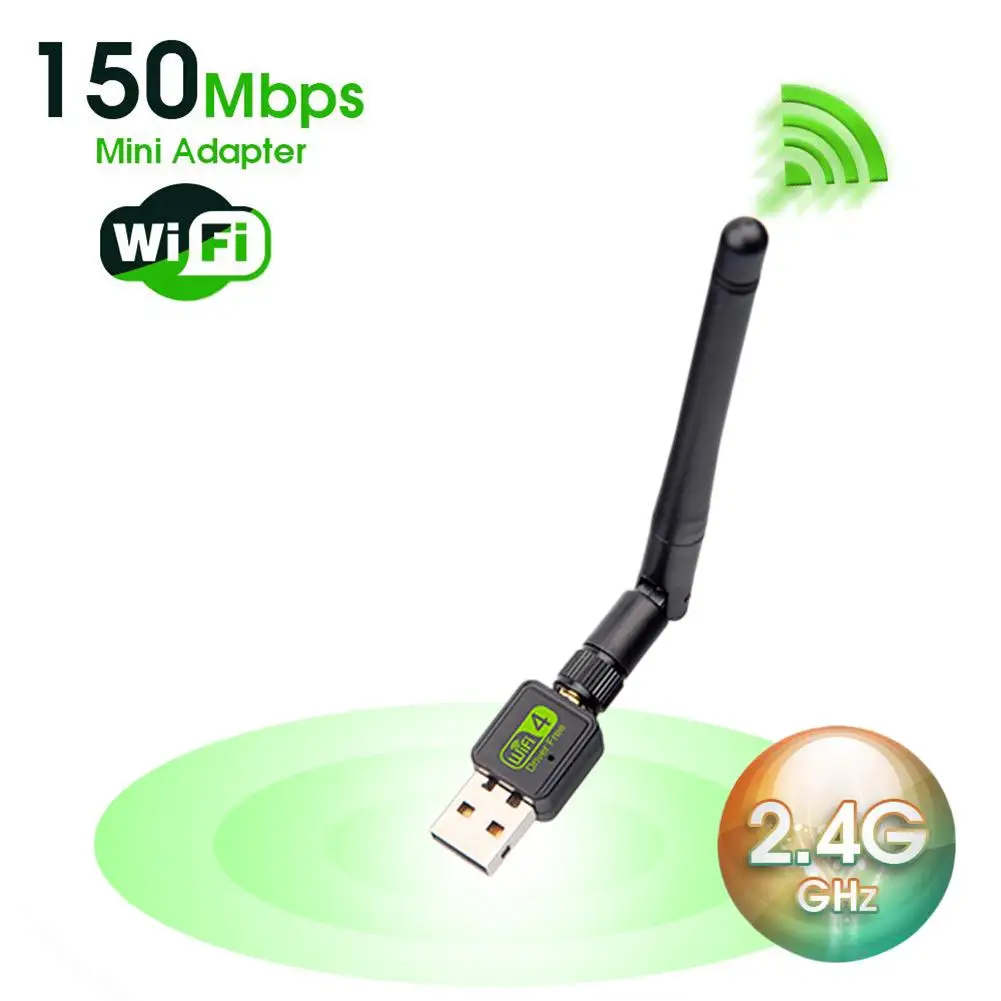 USB WIFI адаптер двухдиапазонный внешний сетевой 2 4G 150M беспроводная сетевая карта