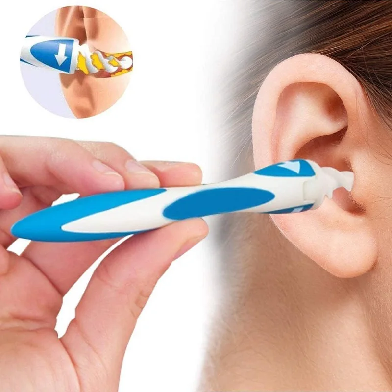 

Ear Wax Removal Tool Ear Cleaner Earwax Remover Improve Hearing Easy Swab Silicone Spiral Earpick With 16 Pcs Replacement Heads