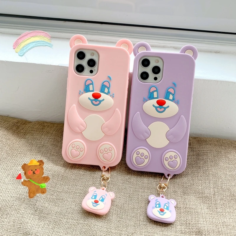 

IPhone 11 Pro 12 Mini XR Xs Max 12 Pro Good Night Bear Shatter Resistant Screen Protection Mobile Phone Shell
