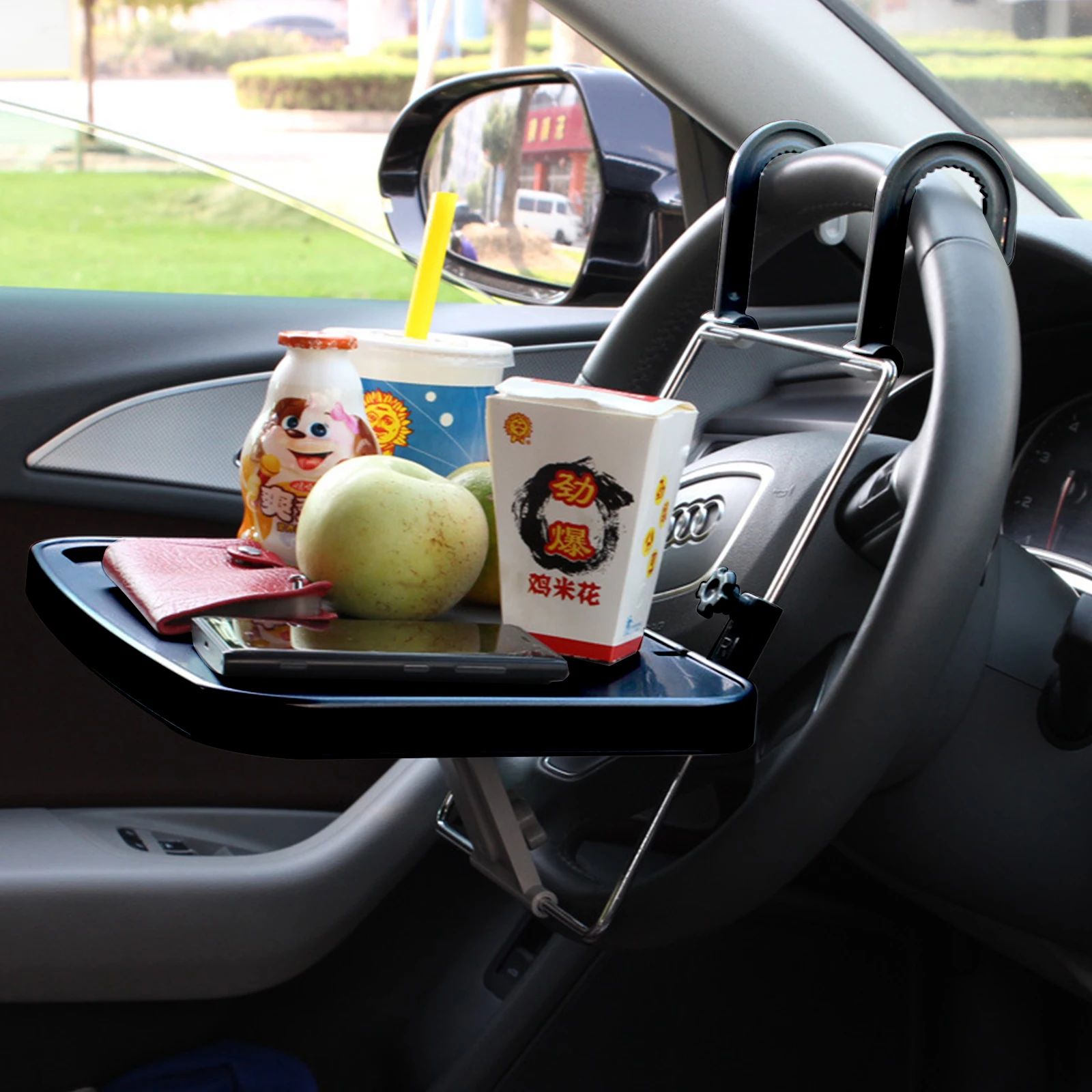 

Подвесной автомобильный руль поднос под руль автомобильное крепление подставка для ноутбука стол Складное Сиденье заднее портативное под...