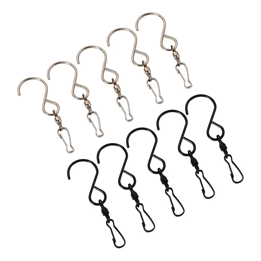 

Swivel Clip Hanging Hooks Stainless Steel for Hanging Wind Spinners Wind Chimes Crystal Twisters Party Supply-10 Pack
