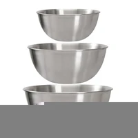 304 stainless steel mixing bowl storage bowl set kitchen salad bowl cooking bowl baking accessories with scale3pcs
