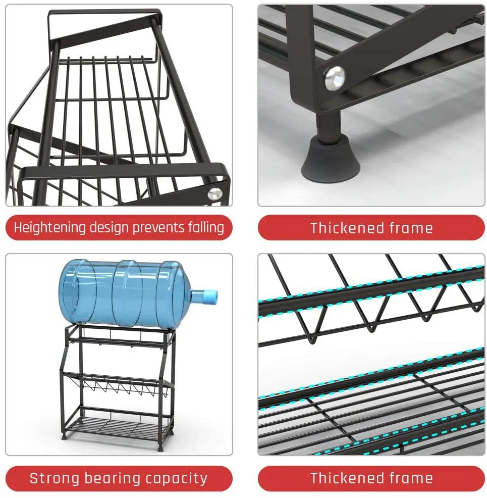 Кухонный стеллаж для специй шкаф хранения из нержавеющей стали 3/ 4 уровня полка