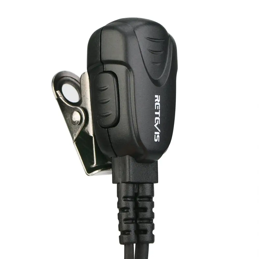 2pcs Retevis EA011Y Earpiece Mic PTT 3.5mm 1-Pin Headphones For YAESU VERTEX VXT-20 VX-300 Retevis RT40 RB615 RB15 Walkie Talkie