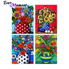 Алмазная живопись Ever Moment, разноцветная бутылка, цветочный рисунок из смолы, набор для алмазного украшения, S2F2729