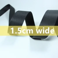 0,4 дюймов(10 мм) широкий 50 ярдов/партия утолщение равнина ткет высококачественный шифрование Черное кружево для сумок плетеный ремень лямка для рюкзака