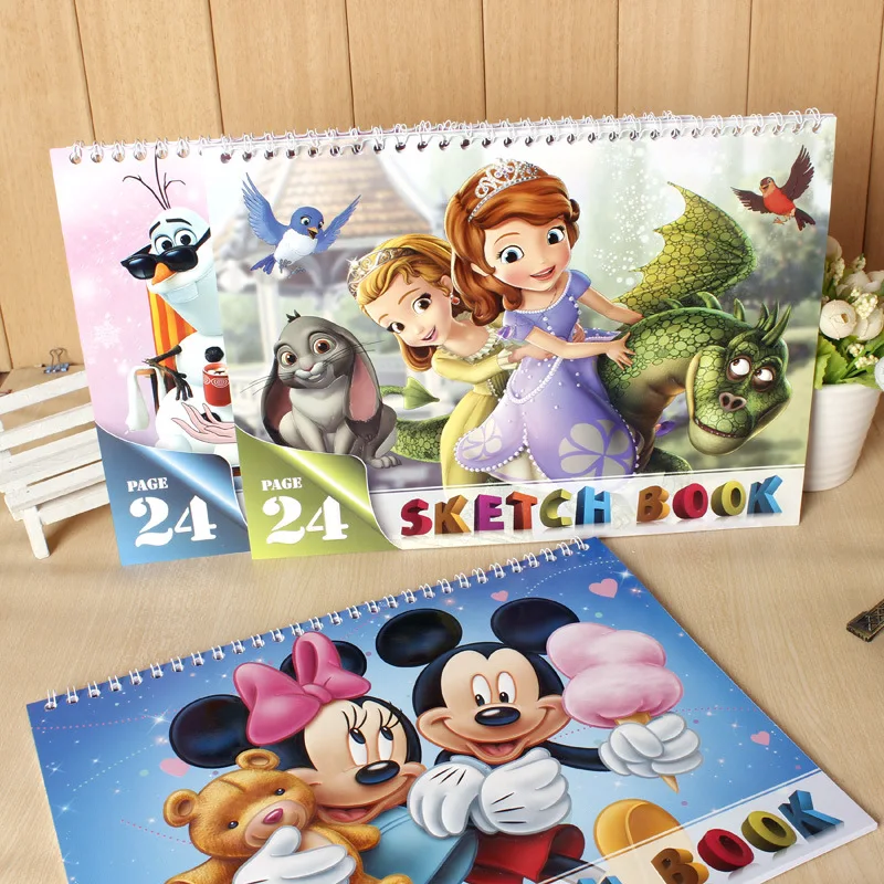 Книга с мультипликационной катушкой Frozen A4 записная книжка Микки и Минни альбом