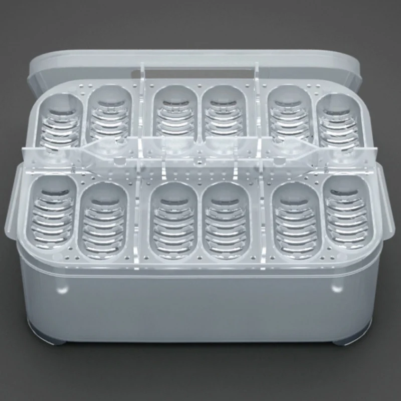 

12/16 Grids Incubator Hatch Box Snake Lizard Incubation Supplies Crawling Pet Incubating Tray (Without Thermometer)