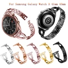 Ремешок из нержавеющей стали для Samsung galaxy watch 3 41 мм 45 мм Active 2 40 мм 44 мм