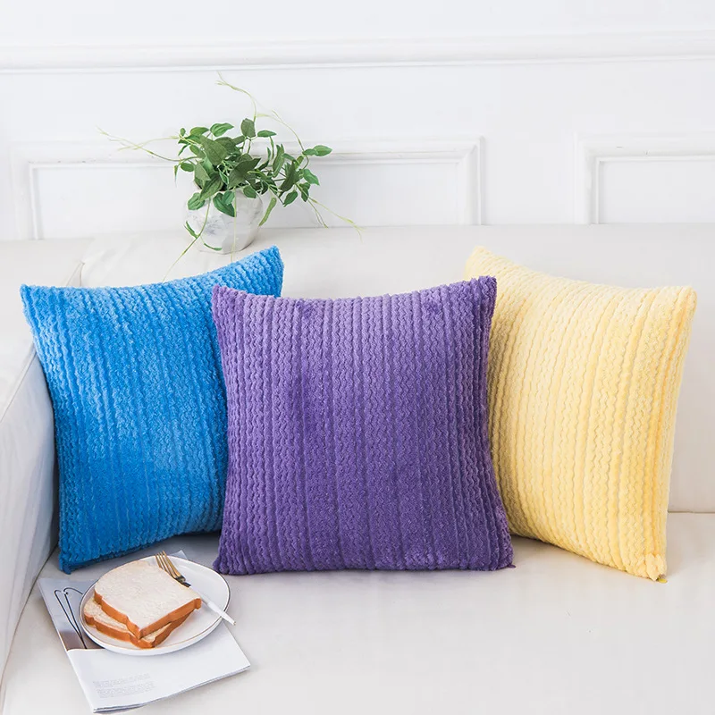 Плюшевая наволочка Чехол 45*45 см декоративные подушки украшения для дома