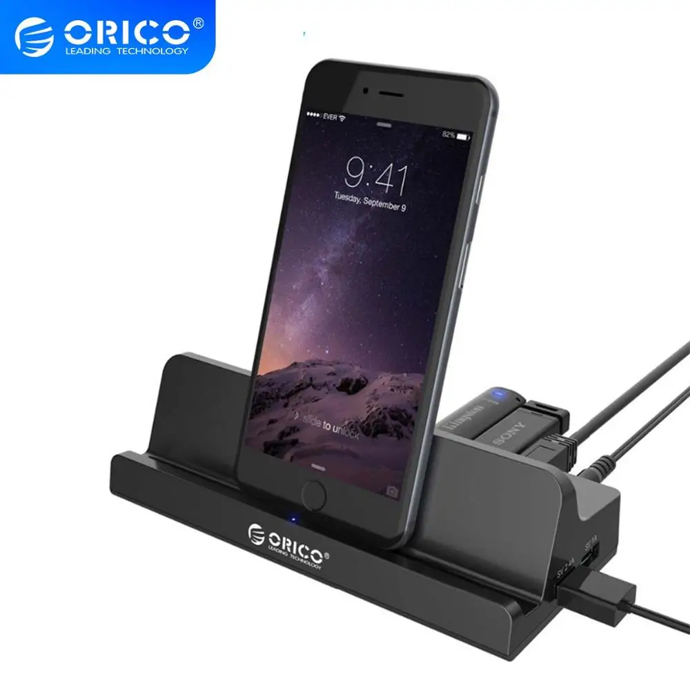 ORICO SH4C2 USB 3 0 концентратор с док станцией 4 1 супер зарядное устройство