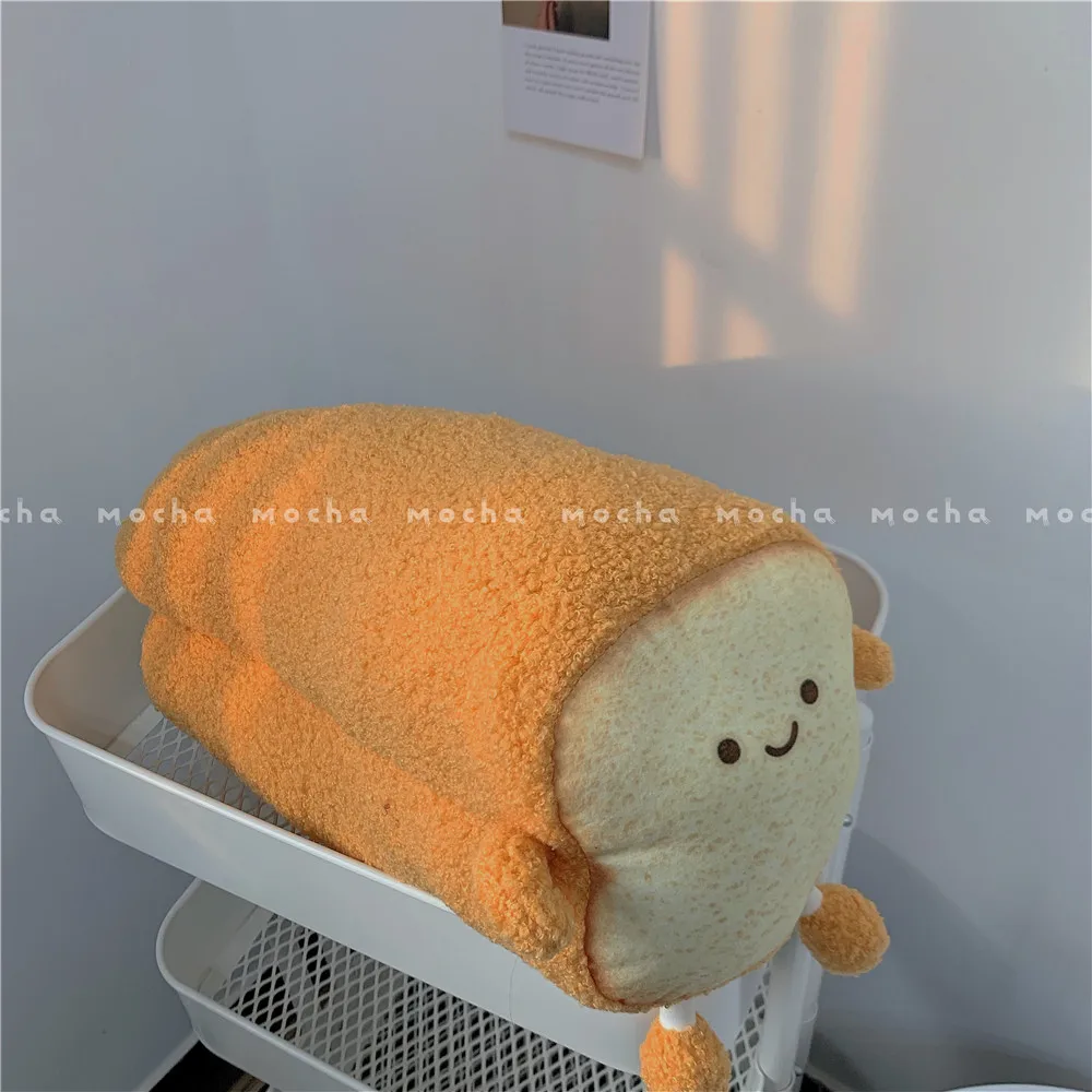 Comfortable Stuffed Pillow Toast Bread Boy Brown Cushion Bedroom Sofa Chair Girl Baby Birthday Christmas Gifts | Игрушки и хобби