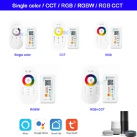 tuya 2 4g wifi led controller alexa google home voice dc5 24v single colorcctrgbrgbwrgbcct led strip remote dimmer switch
