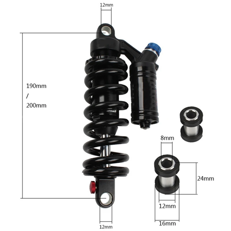 DNM/RCP2S для горных велосипедов катушки задний Амортизатор велосипед 550LBS DNM-200mm &amp