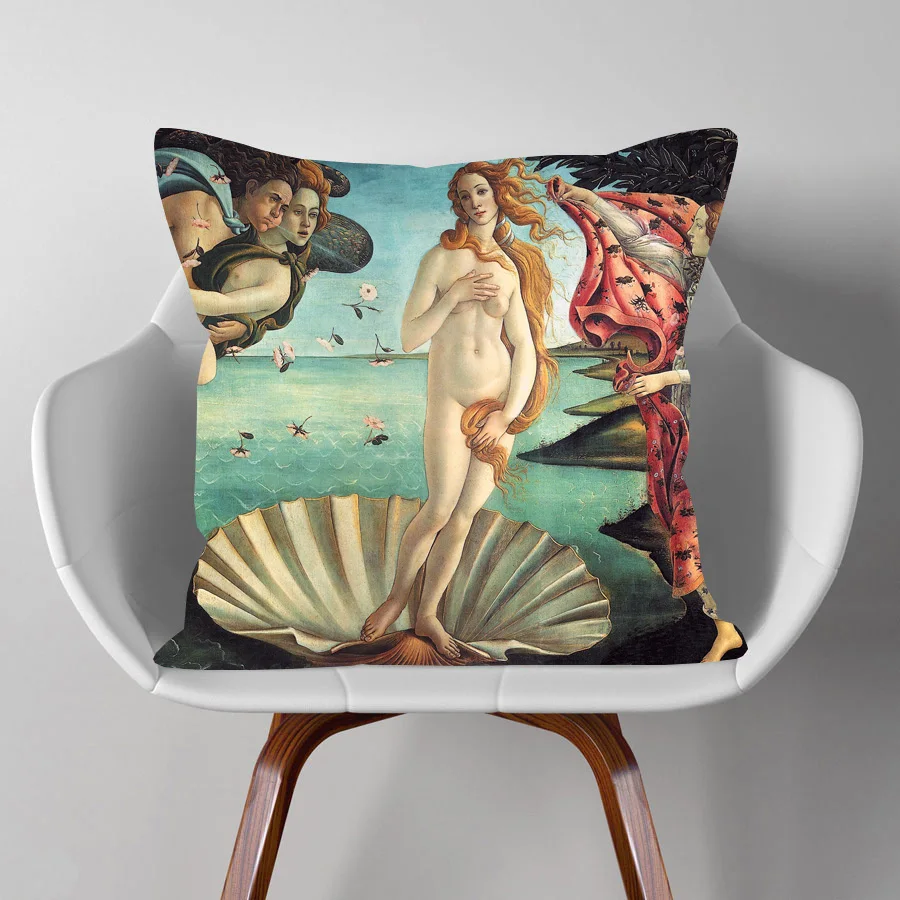 Европейские винтажные наволочки для портретной подушки с изображением девушки