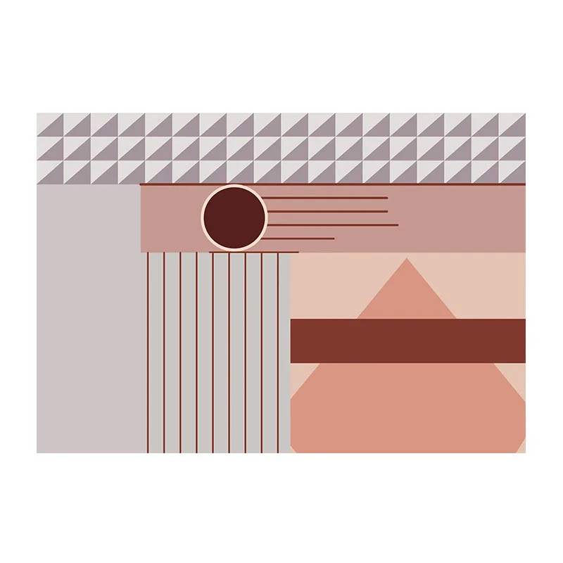 Коврики в японском и корейском стиле с геометрическим узором воздушный поцелуй