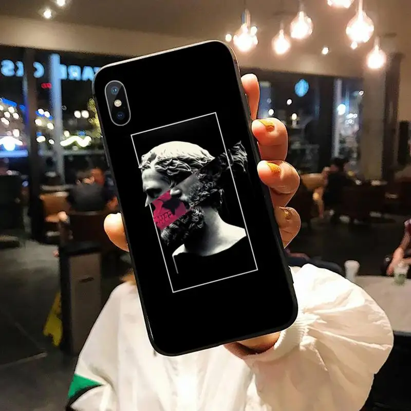 

Statue Abstract Art David Medusa Phone Case for iPhone 11 12 mini pro XS MAX 8 7 6 6S Plus X 5S SE 2020 XR shell