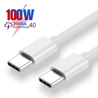 bayserry pd 100w usb c to usb type c cable fast charging 5a qc 4 0 charger usb c for macbook pro ipad for xiaomi mi 11 samsung s