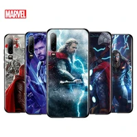 marvel avengers super hero thor for huawei p40 p30 p20 p10 p9 p8 lite e mini pro plus 5g 2017 2019 silicone black phone case