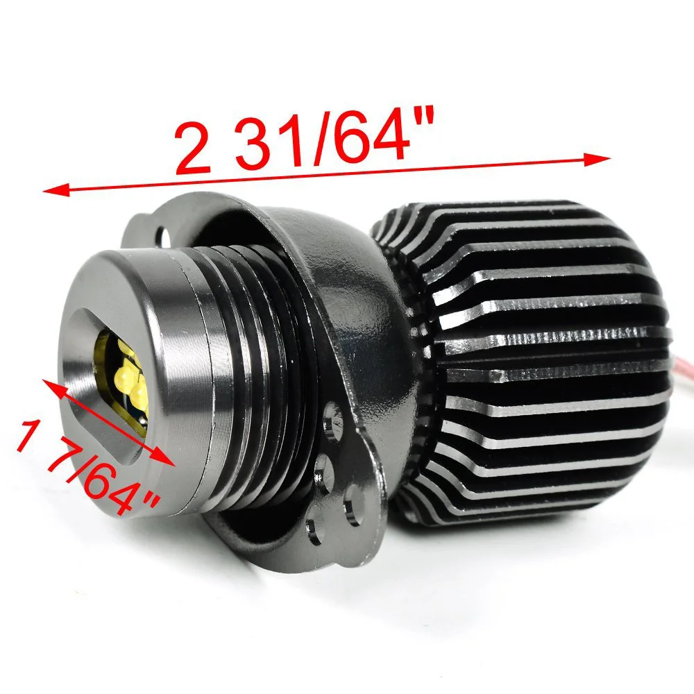 dustproof 1 Pair of Angel Eye LED Bulbs Light 80W for BMW E90 E91 2006-2008 2400LM pure white 6000-6500K | Автомобили и мотоциклы