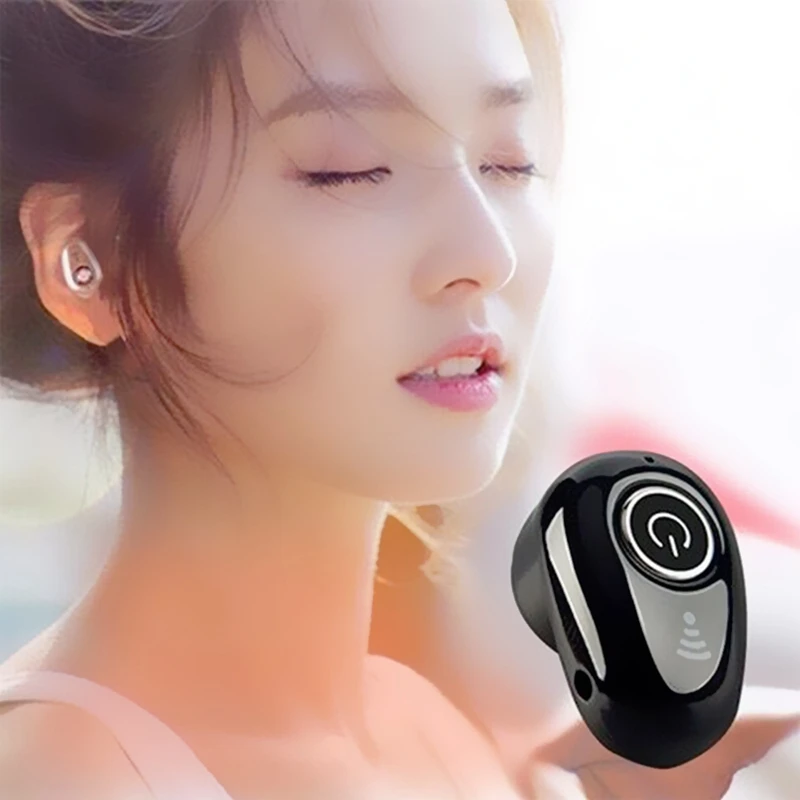 Мини беспроводные Bluetooth 4 1 наушники гарнитура спортивные с микрофоном Микрофон