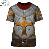 medieval warrior armor 3d printed knights templar men t shirt harajuku summer short sleeve shirt unisex casual t shirt top