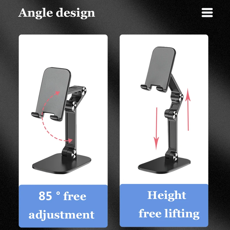 ipad iphone foldable tablet mobile phone desktop phone stand for samsung desk holder adjustable desk bracket smartphone stand free global shipping