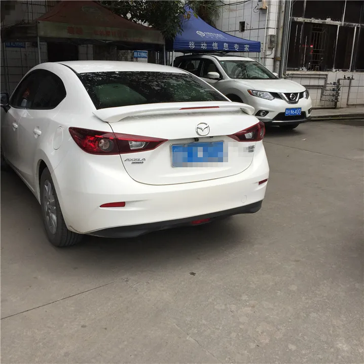 Для Axela Mazda 3 Спойлер ABS Материал заднего крыла автомобиля Mazda3 праймер цвет задний