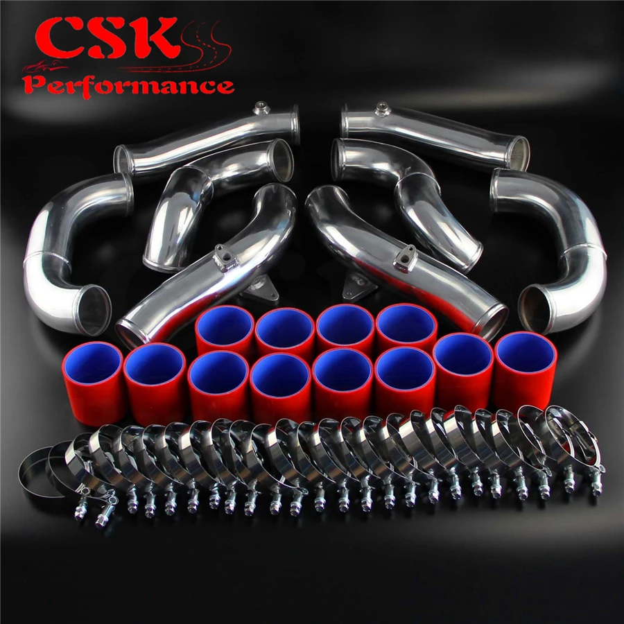 Гоночный турбо интеркулер Трубопроводный комплект Подходит для Nissan GT-R R35 VR38DET VR38