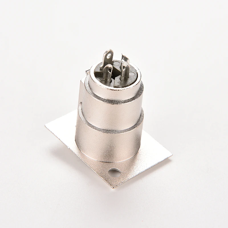 5 шт. 3 контакта разъем XLR гнездо панель монтируемая тип шасси квадратная форма