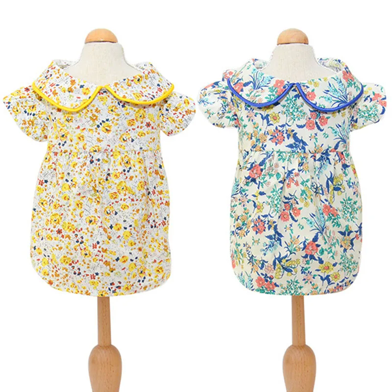 

Floral Pet Dog Clothes For Dog Shirt Dress Summer Cute Tshirt Dress Summer Cat Skirt Pet Clothing Dog Summer Dress Dog Costume L