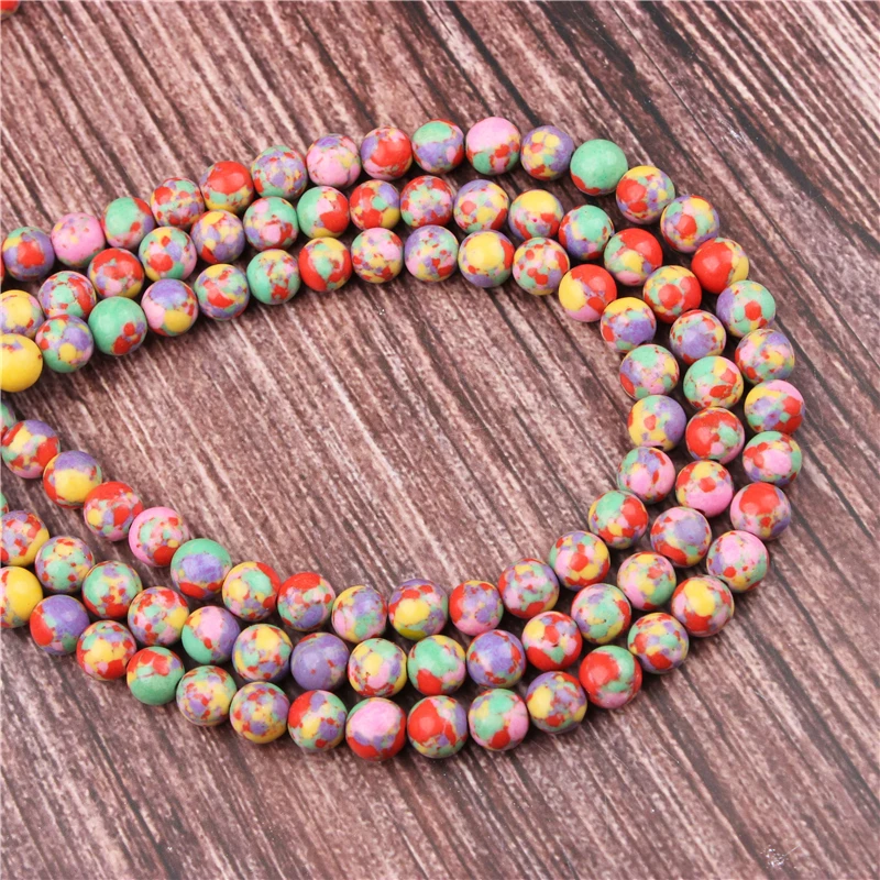 

Natural PP-Color Emperor Stone Beads Round Beads Loose Beads For Making Jewelry DIY Bracelet Necklace 4/6/8/10/12 / MM