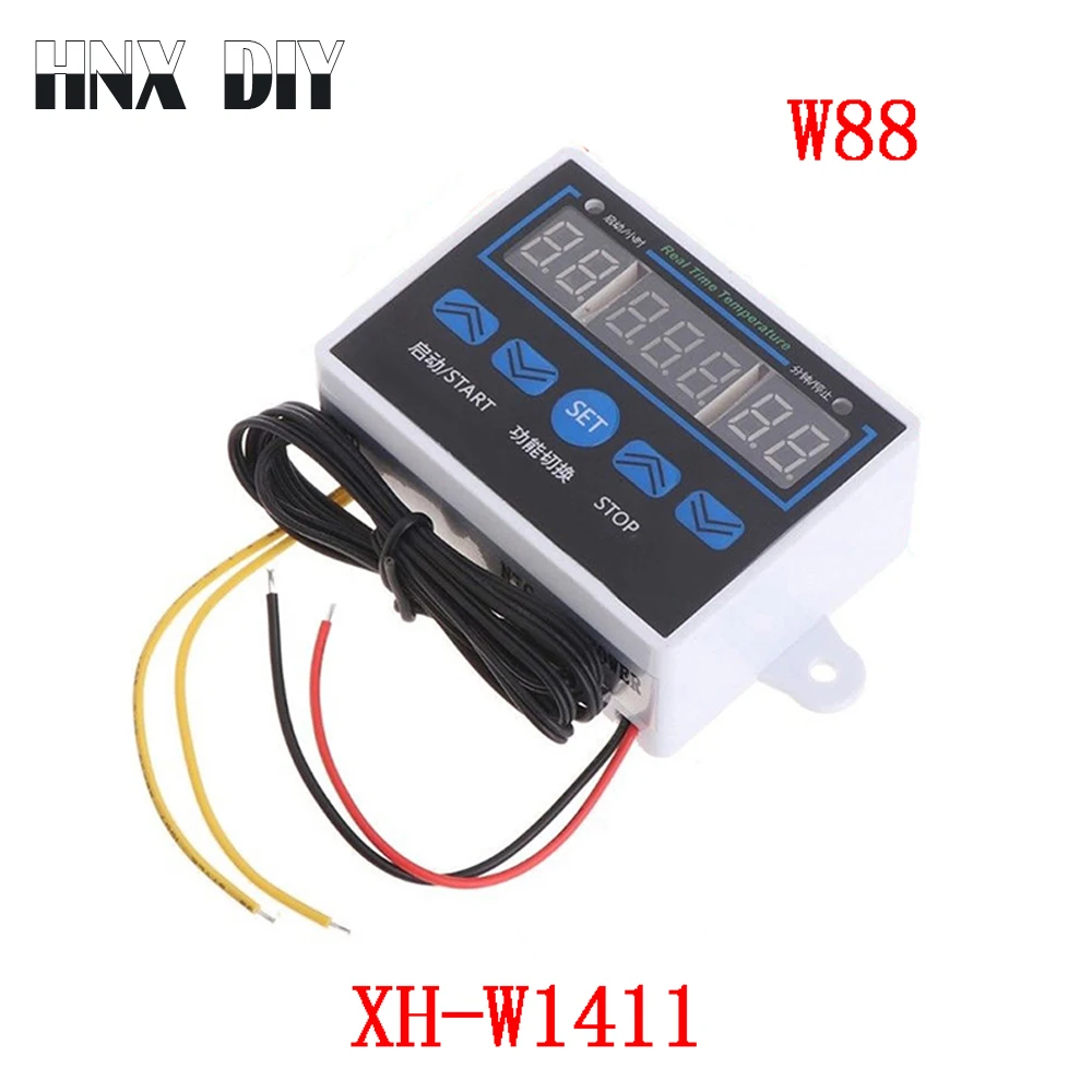 

XH-W1411 Thermostat LED Digital Temperature Controller 12V/220V 10A Switch Thermometer Smart Temperature Regulator W88 W1411