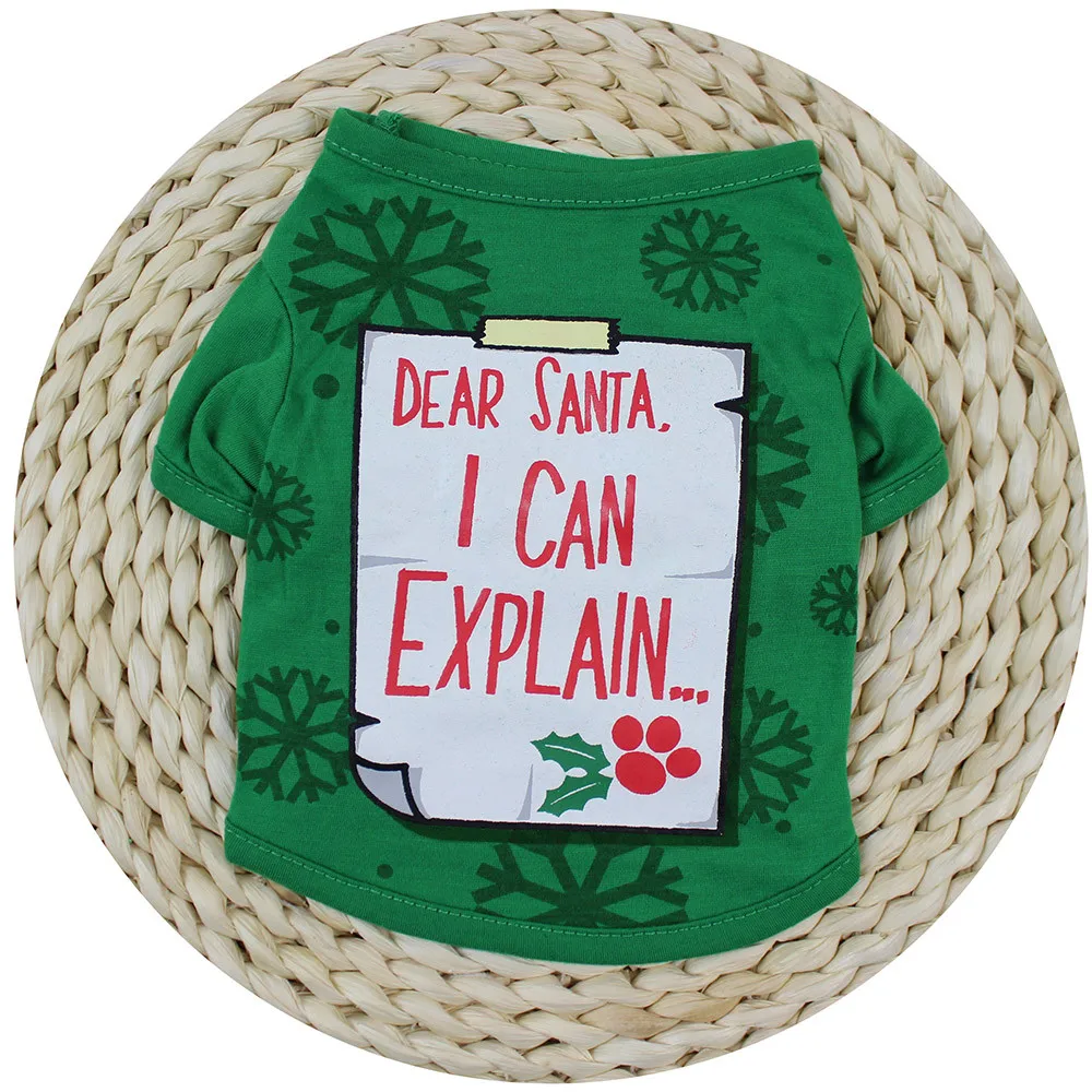 Одежда для собак Рождественский костюм милая мультяшная одежда маленьких