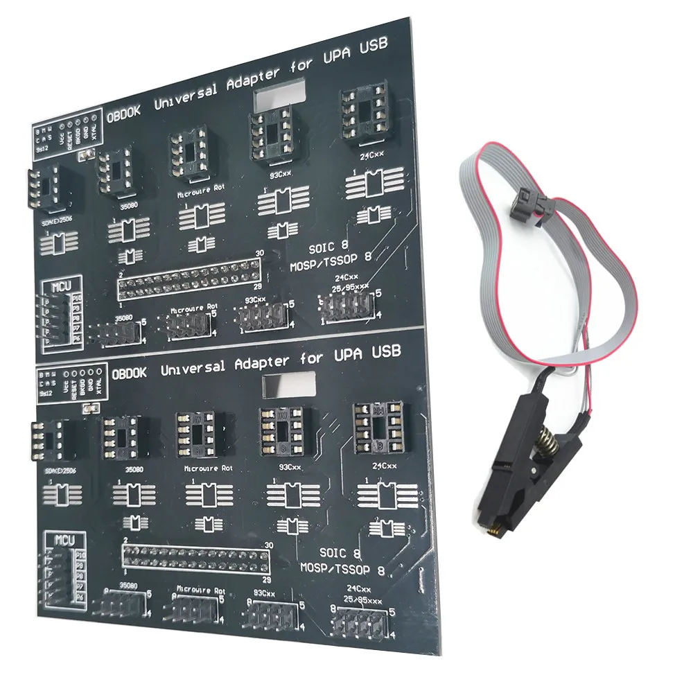Микропровод для микропроводного программатора Eeprom 8 зажимов I2C/SPI |