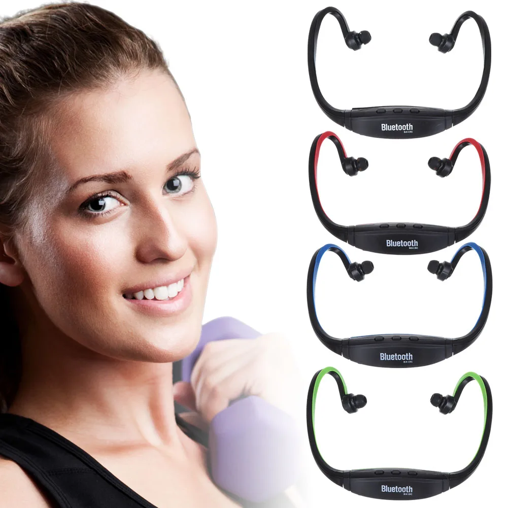 Sport Wireless Headset Headphone Earphone MP3 Music Player Micro SD TF FM Radio | Электроника