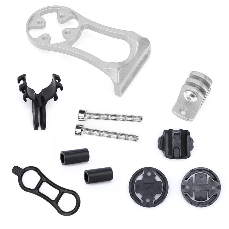Bike Computer Holder Stem Top Cap Aluminum Alloy Bicycle Computer Mount Sports Flashlight Camera Holder Mount For Garmin Bryton